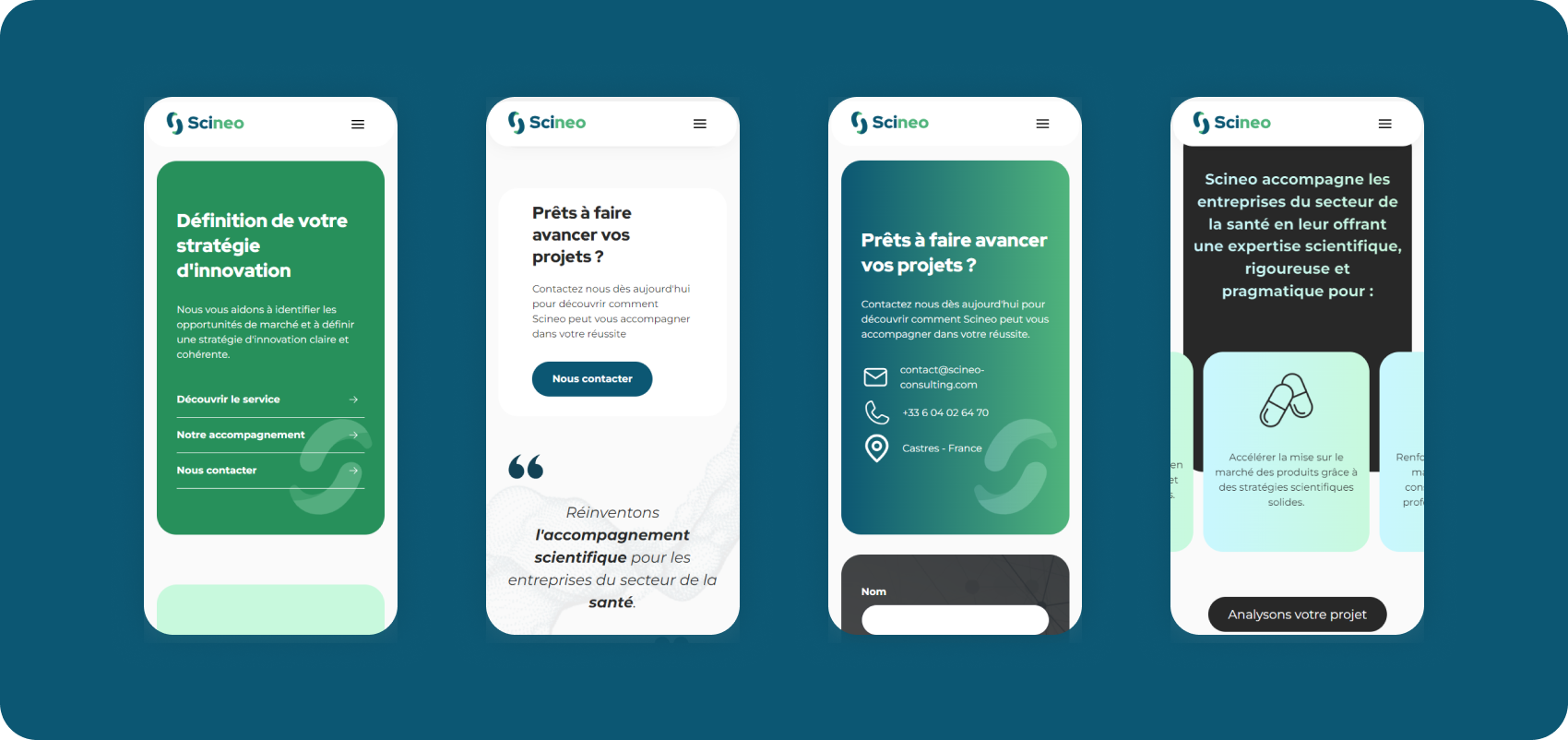 Version mobile Scineo